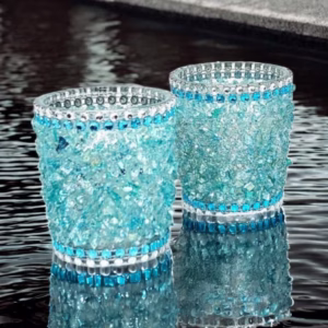 Teal Votive Holders